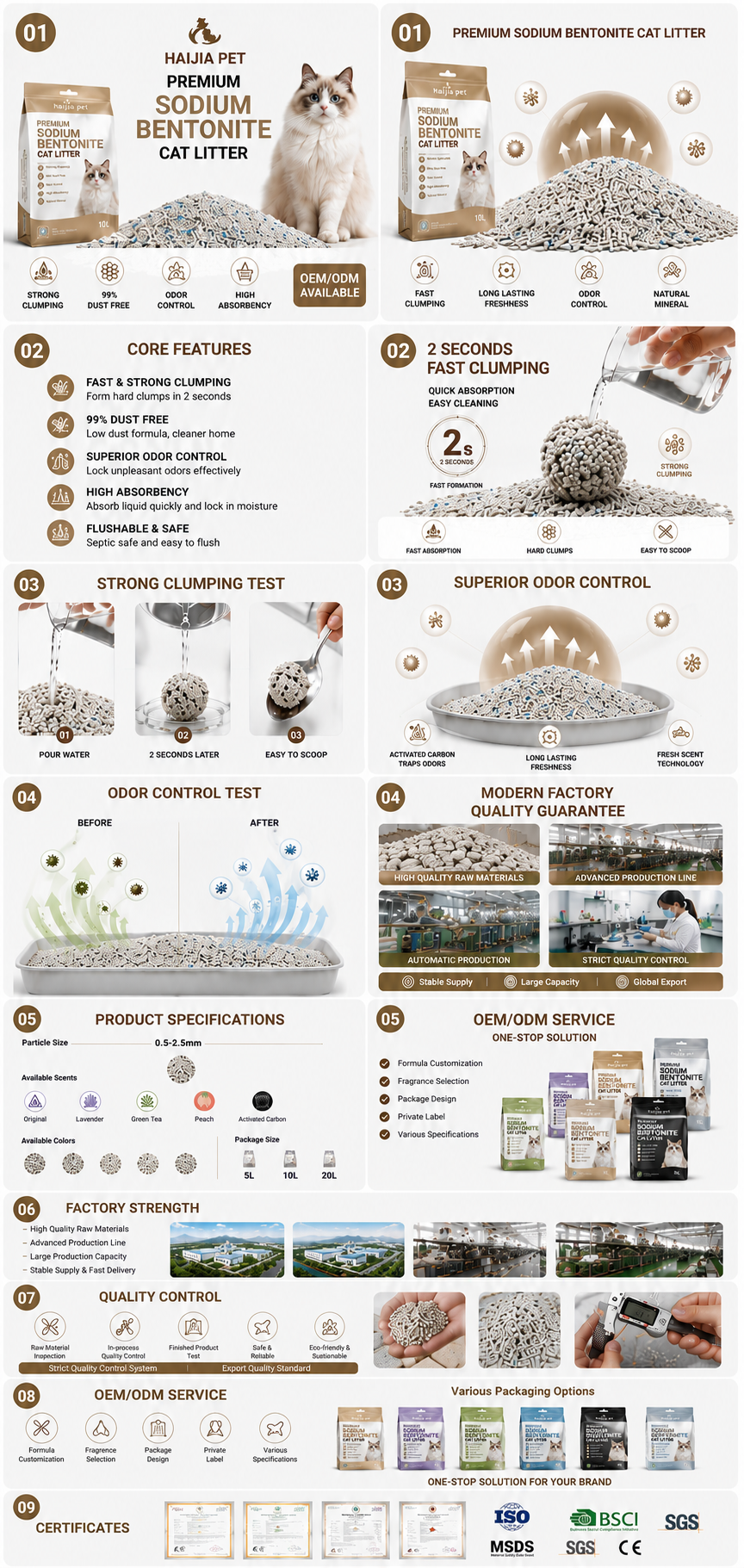 Sodium Bentonite Cat Litter 1